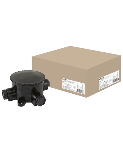 КЭМ 2-660-3 ОП D95мм IP65, 3-х рожковая (карболит) TDM (SQ1401-1101). Коробка электромонтажная. TDM ЕLECTRIC в Благовещенске