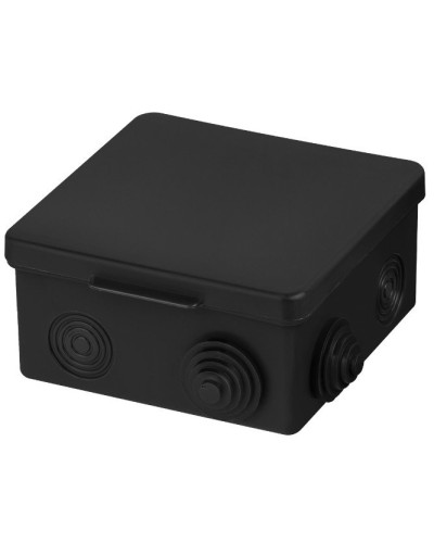 Распаячная коробка ОП 100х100х55мм, крышка, IP54, 8вх., черная TDM (SQ1401-0913). Распаячная коробка ОП. TDM ЕLECTRIC в Благовещенске