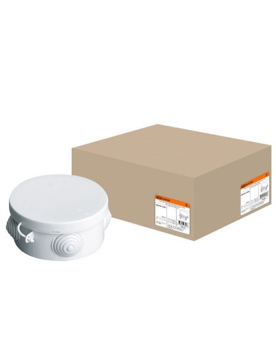 Коробка ОП D85х40мм, крышка, IP54, 4вх. (SQ1401-0102). Распаячная коробка. TDM ЕLECTRIC в Благовещенске