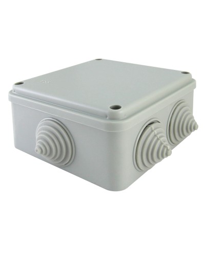 Коробка ОП 100х100х50мм, крышка на винтах, IP55, 6 вх. (SQ1401-1234). Распаячная коробка. TDM ЕLECTRIC в Благовещенске