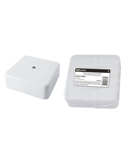 Коробка КР 75х75х28 ОП белая, IP40 (SQ1401-0905). Распаячная коробка. TDM ЕLECTRIC в Благовещенске