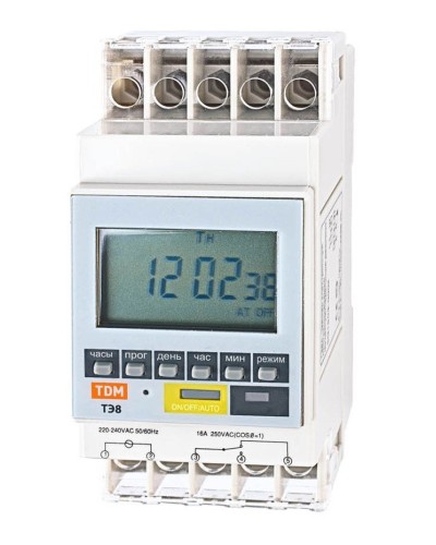 ТЭ8A-1мин/7дн-8on/off-16А-DIN TDM (SQ1503-0002). Таймер электронный. TDM ЕLECTRIC в Благовещенске