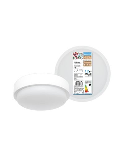 ДПП 3901 12Вт 6500К IP65 белый круг (SQ0366-0140). Светодиодный светильник LED. TDM ЕLECTRIC в Благовещенске