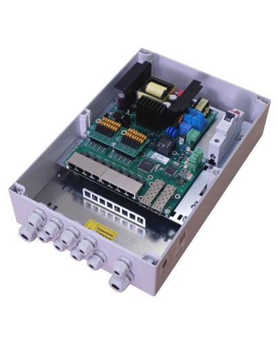 TFortis PSW-2G8F+. Коммутатор для подключения 8 камер. TFortis в Благовещенске