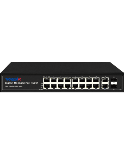 TR-NS24202S-300-16PoE. Коммутатор с PoE. Trassir в Благовещенске