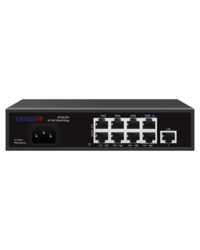TR-NS1109-120-8PoE. Коммутатор с PoE. Trassir в Благовещенске