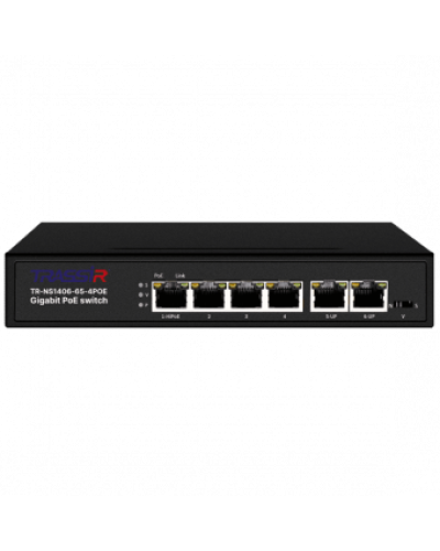 TR-NS1406-65-4POE. Коммутатор с PoE. Trassir в Благовещенске