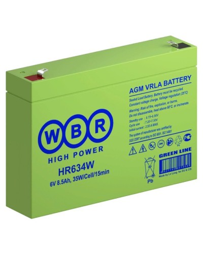 WBR HR634W. Аккумулятор герметичный свинцово-кислотный. WBR в Благовещенске