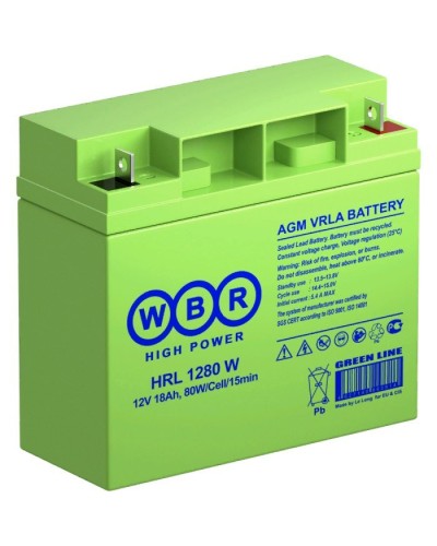 WBR HRL1280W. Аккумулятор герметичный свинцово-кислотный. WBR в Благовещенске