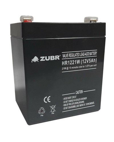 ZUBR HR 1221W (12V, 5Ah). Аккумулятор герметичный свинцово-кислотный. ZUBR в Благовещенске