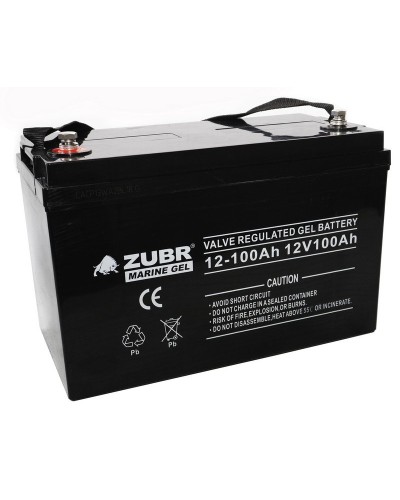 ZUBR MARINE GEL NPG 12-100 (12V, 100Ah). Аккумулятор герметичный свинцово-кислотный. ZUBR в Благовещенске