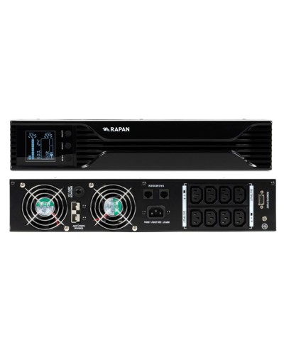 RAPAN-UPS 1000 RACK+2х9Ah (RAPAN-UPS 1000-RACK-IN-2х9-E) (8958). Бесперебойный источник питания. Бастион в Благовещенске