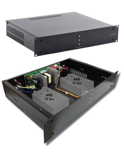 СКАТ-1200У RACK (СКАТ ИБП-12/7-2x17-RACK) (2141). Источник вторичного электропитания резервированный. Бастион в Благовещенске