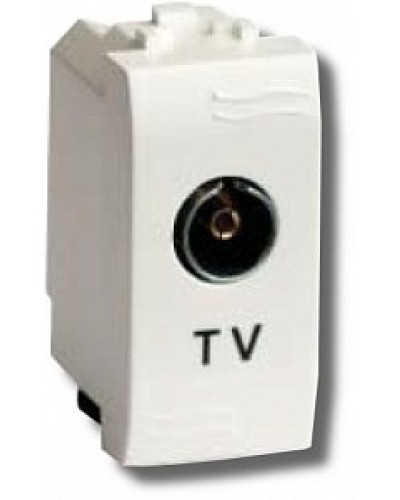 Розетка TV проходная Brava 1 модуль слоновая кость (75581S): Розетка TV в Благовещенске