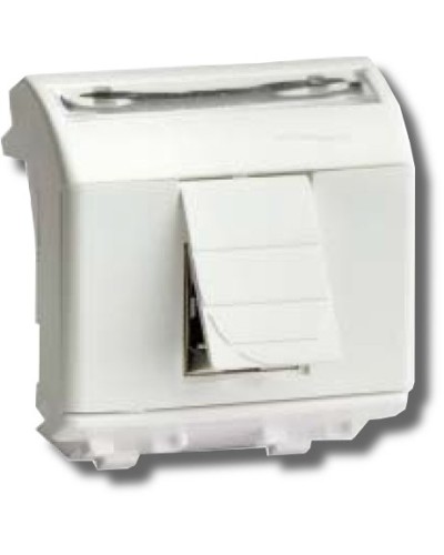 Розетка RJ-45 Brava 2 модуля белая (76655B): Розетка компьютерная с двумя разъёмами в Благовещенске