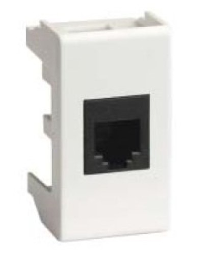 Розетка RJ-45 Viva 1 модуль белая (45048): Розетка компьютерная экранированная с одним разъёмом в Благовещенске