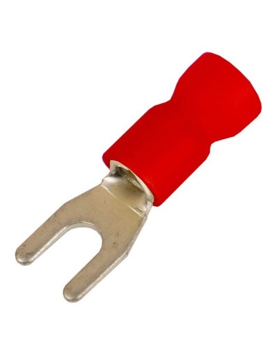 Наконечник вилочный НВИ 0,25-1,5 М4 (D4,3мм) (100 шт) (2A14P-EE-PVC). Наконечник вилочный с изолированным фланцем ПВХ. ДКС в Благовещенске
