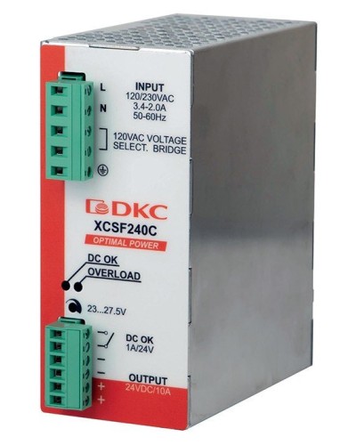 Источник питания однофазный, 240Вт, 5А, 48В (XCSF240DP). Источник питания OPTIMAL POWER однофазный, с ORing диодом. ДКС в Благовещенске