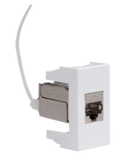 Розетка RJ-45 Viva 1 модуль кат.6A белая (45078). Розетка компьютерная экранированная с одним разъёмом. ДКС в Благовещенске