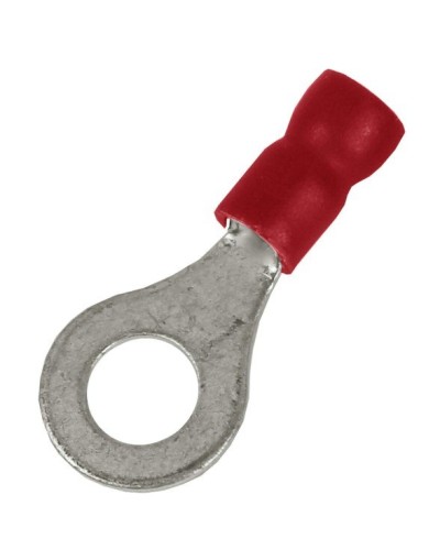 Наконечник НКИ 0,25-1,5 М6 (D6,4мм) с отверстием под винт (100 шт) (2A6P-EE-PVC). Наконечник с отверстием под винт и изолированным фланцем ПВХ. ДКС в Благовещенске