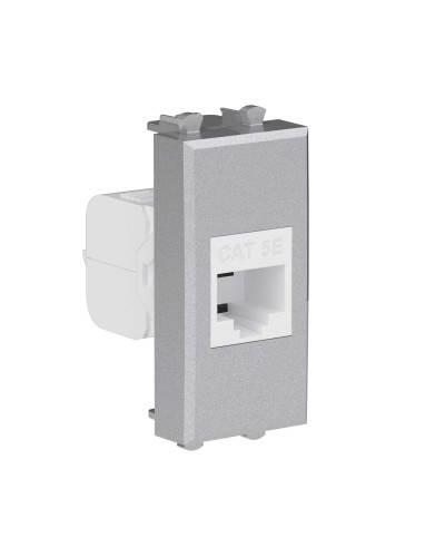 Розетка RJ-45, кат.5E, Avanti, 1 модуль, закаленная сталь (4404661): Розетка компьютерная модульная в Благовещенске
