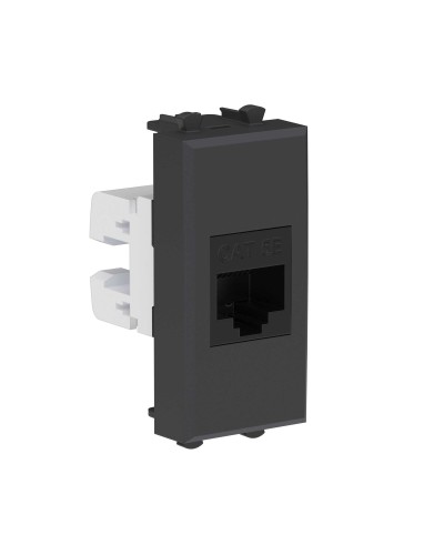Розетка RJ-45, кат.5E, Avanti, 1 модуль, черный матовый (4412661): Розетка компьютерная модульная в Благовещенске