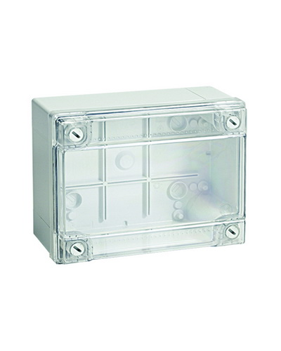 Коробка ответвительная с гладкими стенками IP56, 300х220х120 (54320). Коробка ответвительная с гладкими стенками и прозрачной крышкой. ДКС в Благовещенске