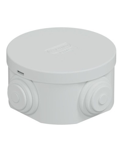 Коробка JBR065 D=65х35, 4 вых., IP44, серая (44004). Коробка монтажная. Экопласт в Благовещенске