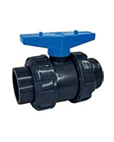 Ecoplast кран шаровый d25 (уплотнение TPV, остальное EPDM) с муфтовым окончанием (49447). Кран шаровый. Экопласт в Благовещенске