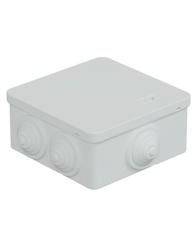 Коробка JBS101 100х100х55, 6 вых., IP55, белая (44037W-1). Коробка монтажная. Экопласт в Благовещенске