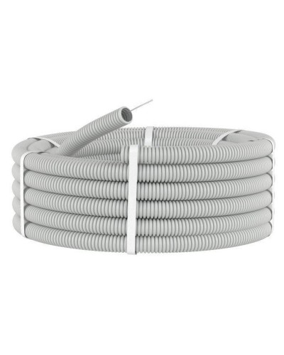 Труба HFFR тяжелая D40, серая (21140HF-GR): Труба гофрированная, с зондом, не распространяющая горение, без галогена в Благовещенске