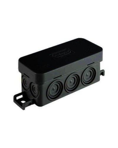 Коробка JBL090 90х42х40, 10 вых., IP55, черная (44055BL-1). Коробка монтажная. Экопласт в Благовещенске
