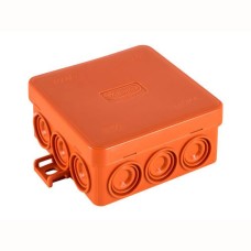 Коробка JBL085 85х85х38, 12 вых., 3P (0,15...2,5мм²) (43065HF). Коробка монтажная, огнестойкая, без галогена. Экопласт