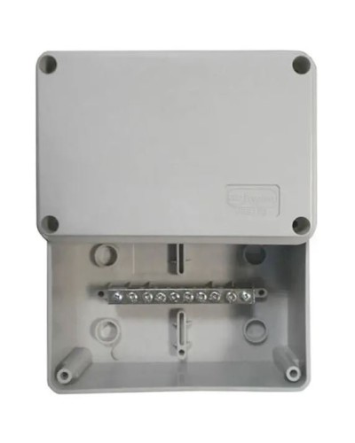 Коробка (КУП) JBS080 85х85х40, 6 вых, IP44 (44046KP): Коробка уравнивания потенциалов (КУП), 6х9мм, 8 зажимов в Благовещенске