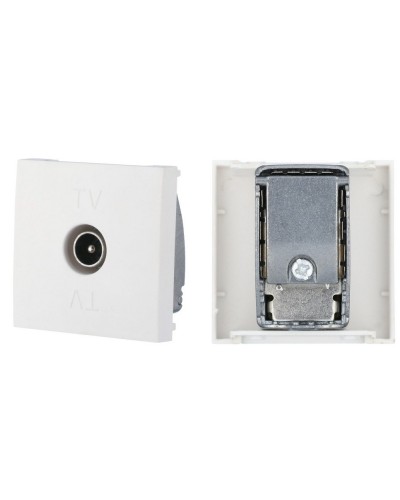 Розетка TV оконечная, белый LK45 (852104). Розетка TV. Экопласт в Благовещенске