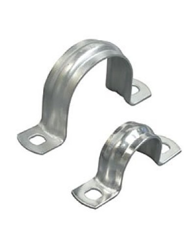 Скоба двухлапковая D50 с двумя отверстиями (50шт) (43650-50): Скоба оцинкованная в Благовещенске