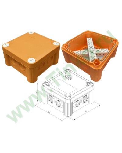 КМ-О-1212(П)(18к)-IP55: Коробка монтажная огнестойкая в Благовещенске