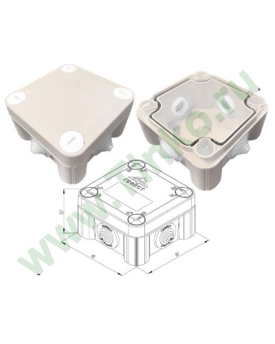 КМ-1010(П)-IP55. Коробка монтажная. Гефест в Благовещенске