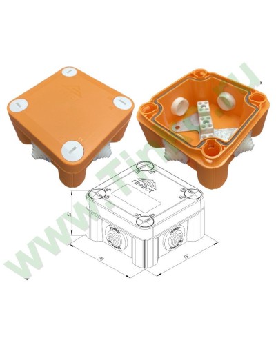 КМ-О-1010(П)(8к)-IP55: Коробка монтажная огнестойкая в Благовещенске