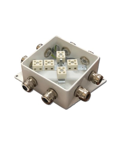 КМ-О (10к*6,0)-IP66-120х120, четыре ввода. Коробка монтажная огнестойкая. Гефест в Благовещенске
