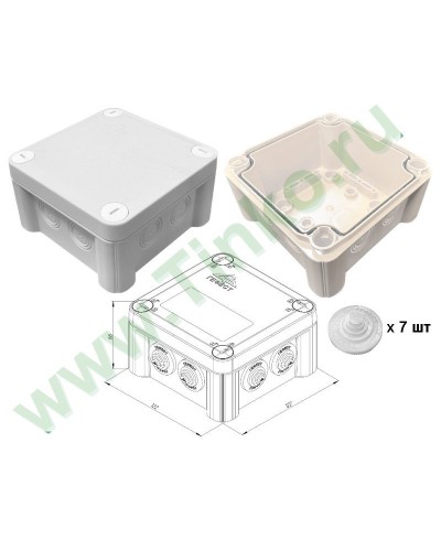 КМ-1212(П)-IP55. Коробка монтажная. Гефест в Благовещенске