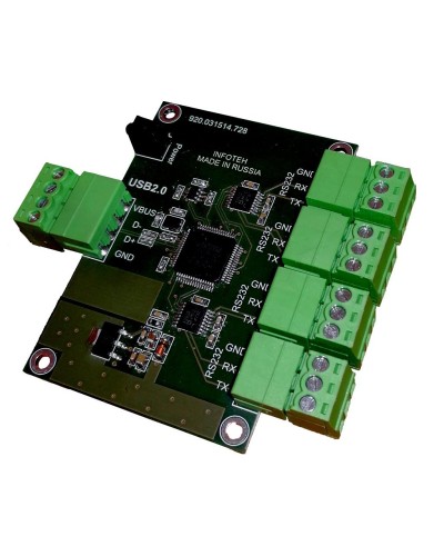 AVT-USB/4RS232. Промышленный преобразователь USB в RS-232. Инфотех в Благовещенске