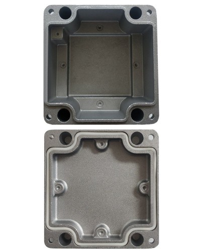 МКС Мороз, глухая, IP66/IP68, серый. Коробка коммутационная металлическая. Магнито-Контакт в Благовещенске