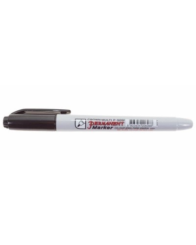 Маркер перманентный Crown «Multi Marker Super Slim» 1 мм, черный, пулевидный (08-8001): Ручка для маркировки в Благовещенске