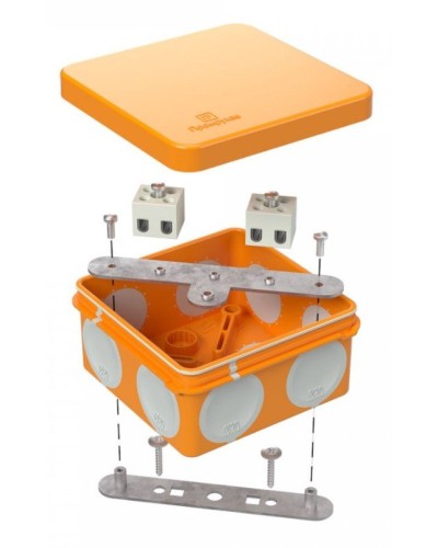 Коробка огнестойкая 80х80х40 (60-0210-FR2.5-4). Коробка огнестойкая для открытой установки. Промрукав в Благовещенске