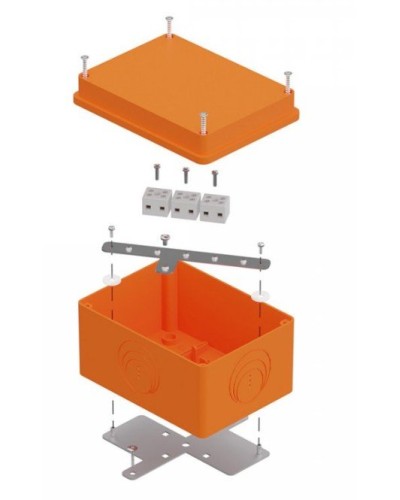 Коробка огнестойкая 150х110х90 E15-E120 для о/п (40-0351-FR2.5-6). Коробка огнестойкая для открытой установки. Промрукав в Благовещенске