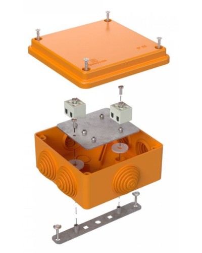 Коробка огнестойкая 100х100х50 (40-0300-FR2.5-4). Коробка огнестойкая для открытой установки. Промрукав в Благовещенске