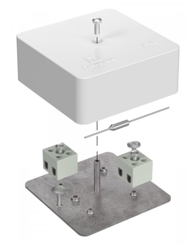 Коробка огнестойкая 75х75х30 (40-0450-FR2.5-4-П). Коробка огнестойкая для открытой установки. Промрукав в Благовещенске