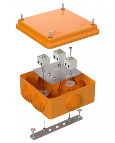 Коробка огнестойкая 100х100х50 (40-0300-FR2.5-6). Коробка огнестойкая для открытой установки. Промрукав в Благовещенске