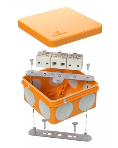 Коробка огнестойкая 60-0210-FR6.0-6 Е15-Е120 80х80х40. Коробка огнестойкая для открытой установки. Промрукав в Благовещенске
